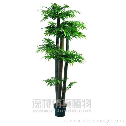 artificial 3 stem tired lucky bamboo,silk plant